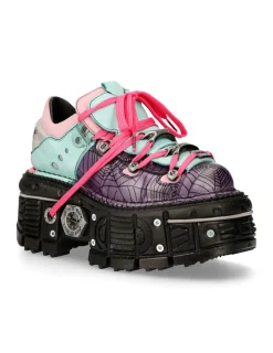 New Rock ANKLE BOOT IMPERFECT WITH LACES M-120-C6 New