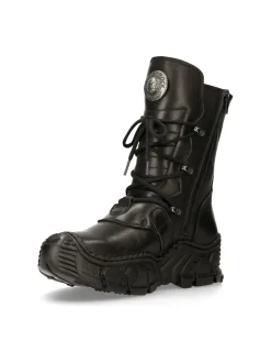 New Rock ANKLE BOOT BLACK IMPACT M-IMPACT013-S1 New