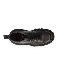 New Rock ANKLE BOOT BLACK IMPERFECT WITH LACES M-MILI215-C3 Hot