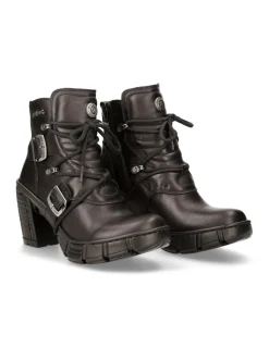 New Rock ANKLE BOOT BLACK M-TRCASCO004-S2 Hot