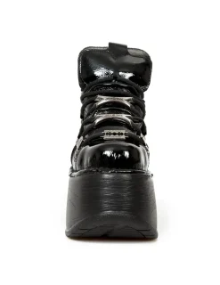 New Rock ANKLE BOOT BLACK NEW WITH LACES M-TANK006C-C7 Online