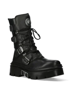 New Rock ANKLE BOOT BLACK REACTOR M-WALL373-S13 Best