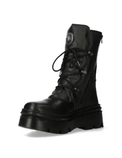 New Rock ANKLE BOOT BLACK REACTOR M-WALL373-S13 Best
