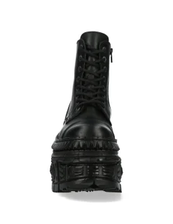 New Rock ANKLE BOOT BLACK TANK M-WALL083C-S3 New