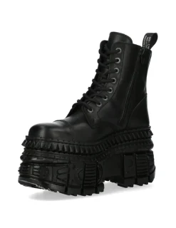 New Rock ANKLE BOOT BLACK TANK M-WALL083C-S3 New