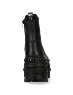 New Rock ANKLE BOOT BLACK TANK M-WALL083C-S3 New