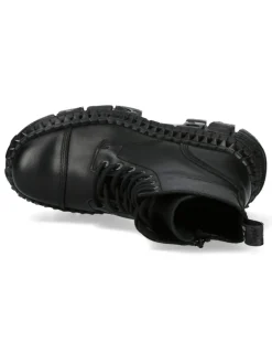 New Rock ANKLE BOOT BLACK TANK M-WALL083C-S3 New