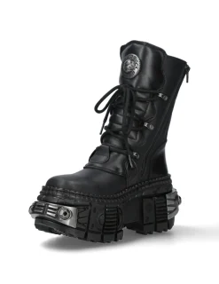 New Rock ANKLE BOOT BLACK TANK M-WALL373-C2