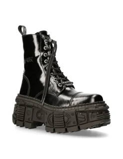 New Rock ANKLE BOOT BLACK TANK M-WALL126-S2 Sale