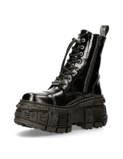 New Rock ANKLE BOOT BLACK TANK M-WALL126-S2 Sale