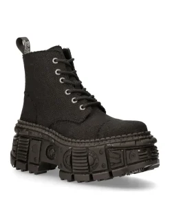 New Rock ANKLE BOOT BLACK TANK M-WALL005-V38 Best