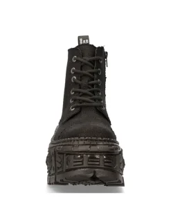 New Rock ANKLE BOOT BLACK TANK M-WALL005-V38 Best