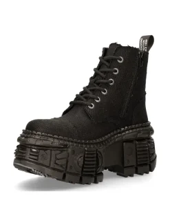New Rock ANKLE BOOT BLACK TANK M-WALL005-V38 Best