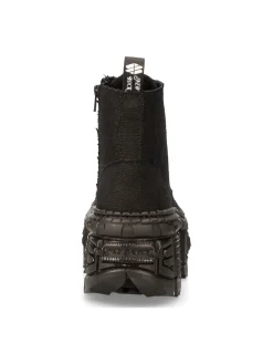 New Rock ANKLE BOOT BLACK TANK M-WALL005-V38 Best