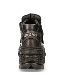 New Rock ANKLE BOOT BLACK TANK M-WALL009-C5 New