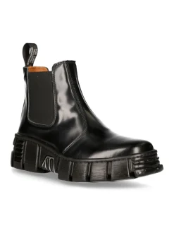 New Rock ANKLE BOOT BLACK TOWER M-WALL007N-C2 Hot