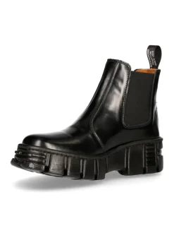 New Rock ANKLE BOOT BLACK TOWER M-WALL007N-C2 Hot