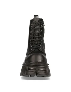 New Rock ANKLE BOOT BLACK TOWER WITH LACES M-NEWMILI083-S39 Outlet