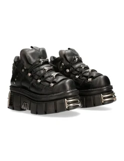 New Rock ANKLE BOOT BLACK TOWER WITH LACES M-106-S112 Online