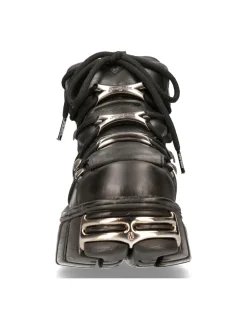 New Rock ANKLE BOOT BLACK TOWER WITH LACES M-106-S1