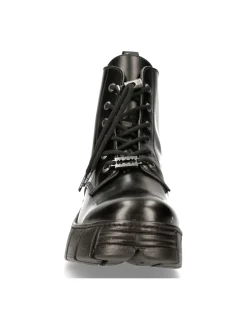 New Rock ANKLE BOOT BLACK TOWER WITH LACES M-WALL025N-C3