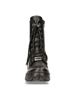 New Rock ANKLE BOOT BLACK WITH LACES M-TRCASCO007-V2 New