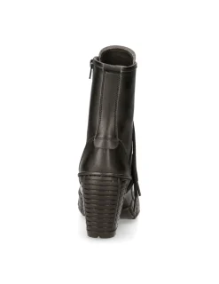 New Rock ANKLE BOOT BLACK WITH LACES M-TRCASCO007-V2 New