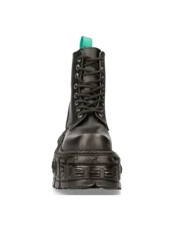 New Rock BLACK IMPERFECT WITH LACES M-MILI084N-V1 Hot
