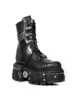 New Rock BOOT BLACK IMPERFECT M-TANK009-C1 Discount