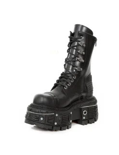New Rock BOOT BLACK IMPERFECT M-TANK001-C2 New