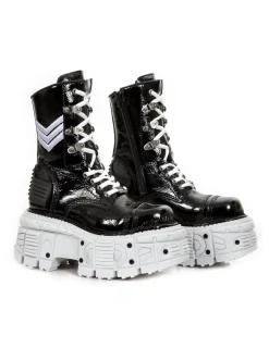 New Rock BOOT BLACK IMPERFECT M-TANK009-C4 New