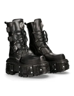New Rock BOOT BLACK IMPERFECT M-TANK373-S1