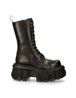 New Rock BOOT BLACK IMPERFECT WITH LACES M-MILI211-S15 Discount