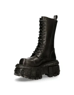 New Rock BOOT BLACK IMPERFECT WITH LACES M-MILI211-S15 Discount