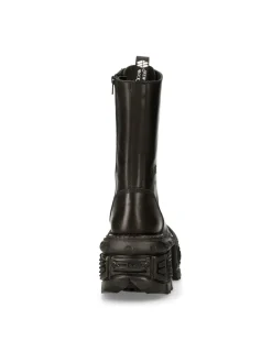 New Rock BOOT BLACK IMPERFECT WITH LACES M-MILI211-S15 Discount