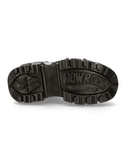 New Rock BOOT BLACK IMPERFECT WITH LACES M-297-C4 New