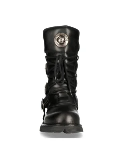 New Rock BOOT BLACK PLANING WITH LACES M-1473-S1 Hot