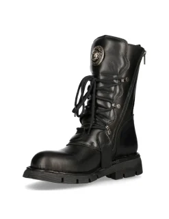 New Rock BOOT BLACK PLANING WITH LACES M-1473-S1 Hot