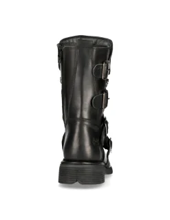 New Rock BOOT BLACK PLANING WITH LACES M-1473-S1 Hot