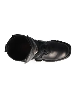 New Rock BOOT BLACK PLANING WITH LACES M-1473-S1 Hot