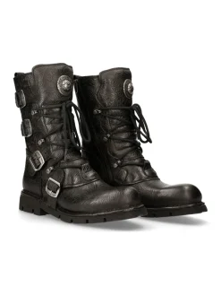 New Rock BOOT BLACK PLANING WITH LACES M-1473-S43 Sale