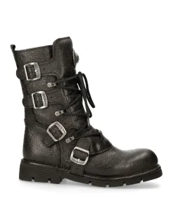 New Rock BOOT BLACK PLANING WITH LACES M-1473-S43 Sale