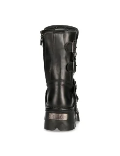 New Rock BOOT BLACK REACTOR WITH LACES M-373-S29 Best