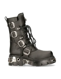 New Rock BOOT BLACK REACTOR WITH LACES M-373-S7 Hot