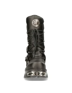 New Rock BOOT BLACK REACTOR WITH LACES M-373-S7 Hot