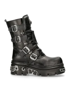 New Rock BOOT BLACK REACTOR WITH LACES M-373-S4 Sale