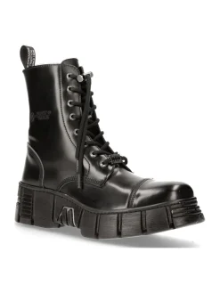 New Rock BOOT BLACK TOWER WITH LACES M-WALL126N-C1 Clearance