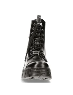 New Rock BOOT BLACK TOWER WITH LACES M-WALL126N-C1 Clearance