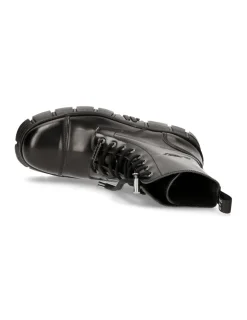 New Rock BOOT BLACK TOWER WITH LACES M-WALL126N-C1 Clearance