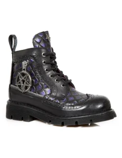 New Rock BOOT METALLIC M-MILI122-C1 Best